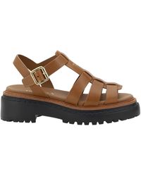 Prada - Sandali Con Suola Carrarmato - Lyst