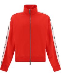 DSquared² - Zip Up Sweatshirt With Logo Bands - Lyst