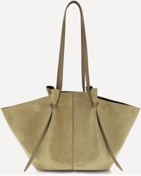 Yuzefi - Suede Leather Shoulder Bag - Lyst