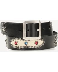 HTC - American Belt With Colored Stone Embellishments - Lyst