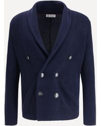 Brunello Cucinelli - Cardigan With A Shawl Collar - Lyst