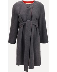 Valentino - Wool And Cashmere Belted Coat - Lyst