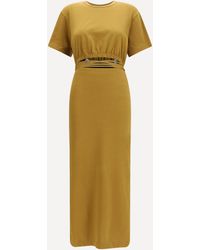 Pinko - Midi Dress With A Cut-Out Detailing - Lyst