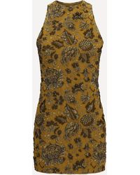 Saint Laurent - Back-Cross Mini Dress - Lyst
