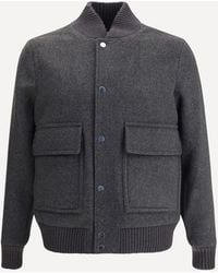 Woolrich - Wool Bomber Jacket - Lyst