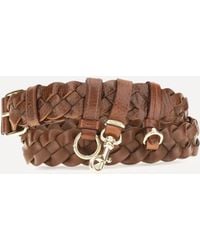Miu Miu - Woven Leather Belt - Lyst
