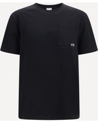 Loewe - Cotton T-Shirt With Embroidered Logo - Lyst