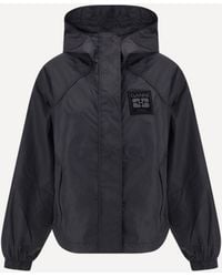 Ganni - Black Nylon Shell Jacket - Lyst