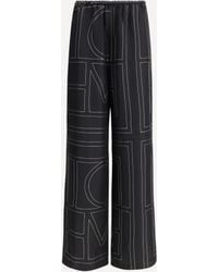 TOTEME - Monogram Silk Pants - Lyst