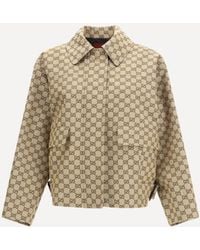 Gucci - Gg Canvas Bomber Jacket - Lyst