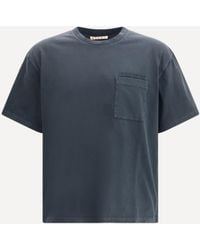 Marni - Cotton Jersey T-Shirt With Chest Pocket - Lyst