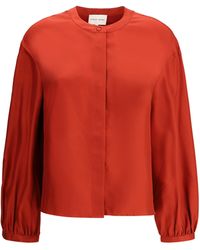 Loulou de Saison - Camicia Satinata Lea - Lyst