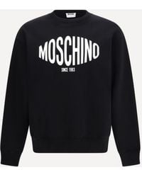Moschino - Printed Organic Cotton Sweatshirt - Lyst