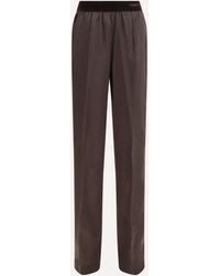 Tom Ford - Stretch Silk Satin Pants - Lyst