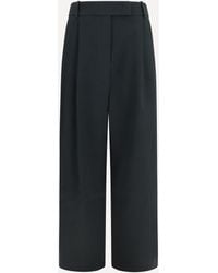 Giorgio Armani - High-Waisted Wide-Leg Tailored Pants - Lyst