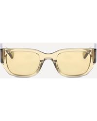 Bottega Veneta - Intrecciato Square Sunglasses - Lyst