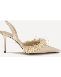 Mach & Mach - Slingback Pumps With Pearls - Lyst