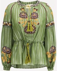 Valentino - Lurex Silk Shirt - Lyst