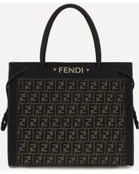 Fendi - Borsa Shopping Magic Con Logo Ff Grande - Lyst