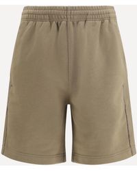 Burberry - Cotton Shorts With Check Trims - Lyst