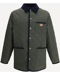 Valentino - Logo Quilted Jacket - Lyst