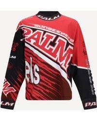 Palm Angels - Racing Long-Sleeved T-Shirt - Lyst