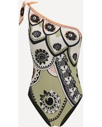 La DoubleJ - Goddess One-Shoulder One-Piece Swimsuit - Lyst