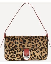 STAUD - Leopard Harlow Shoulder Bag - Lyst
