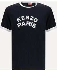 KENZO - Paris Emblem Slim Cotton T-Shirt - Lyst