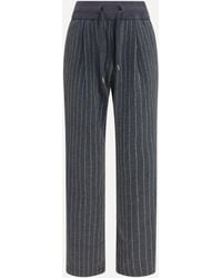 Herno - Pinstripe Drawstring Pants - Lyst