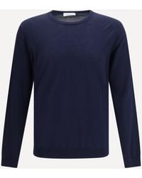 Roberto Collina - Cotton Crew Neck Sweater - Lyst