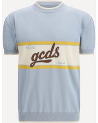 Gcds - Logo Script Crewneck With Short Sleeves - Lyst
