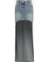 Courreges - Denim Circle Skirt - Lyst