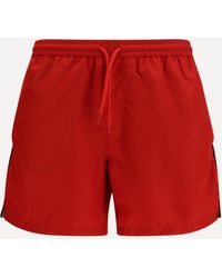 Gcds - Logo-Detail Swim Shorts Tomato - Lyst