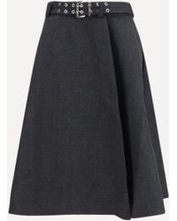 Ganni - Wool Wrap Skirt - Lyst