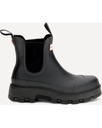 HUNTER - Elements Rubber Chelsea Ankle Boots - Lyst