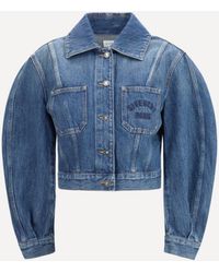 Givenchy - Denim Crop Jacket - Lyst