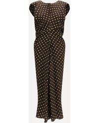 Marni - Printed Polka Dot Crepe Dress - Lyst