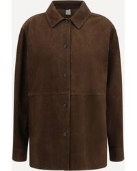 TOTEME - Suede Shirt Jacket - Lyst