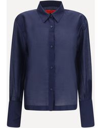 THE LATEST - Codie Lightweight Muslin Shirt - Lyst