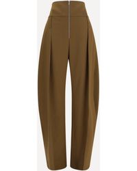 Ferragamo - Wide Balloon-Fit Zip Pants - Lyst