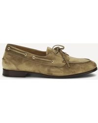 Bally - Plume Suede Loafers - Lyst