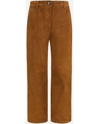 Magda Butrym - Straight-Leg Corduroy-Effect Leather Pants - Lyst