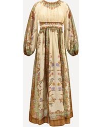 Zimmermann - Indra Elasticated Waist Maxi Dress - Lyst