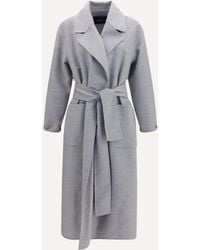 Fabiana Filippi - Belted Double Wool Coat - Lyst
