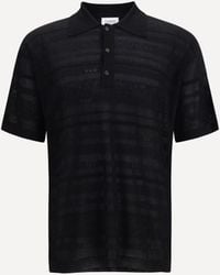 Laneus - Lightweight Jacquard Polo - Lyst