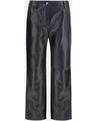 Magda Butrym - Straight-Leg Leather Pants - Lyst
