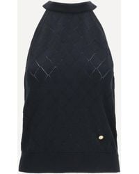 Balmain - Sleeveless Wool Crewneck Top - Lyst