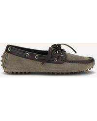 Brunello Cucinelli - Lace-Up Suede Loafers - Lyst