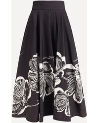 Sara Roka - Midi Skirt With Floral Print - Lyst